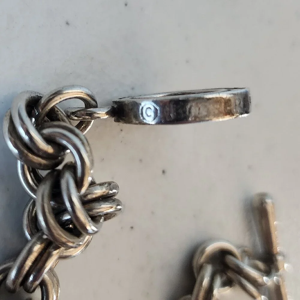 Saint Silver Cross Bracelet "EUC" - Picture 7 of 16